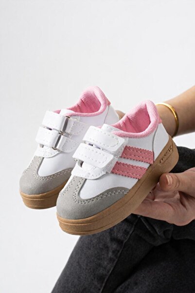 Moda Devrin Pudra Çocuk Işıklı Spor ayakkabı Sneaker