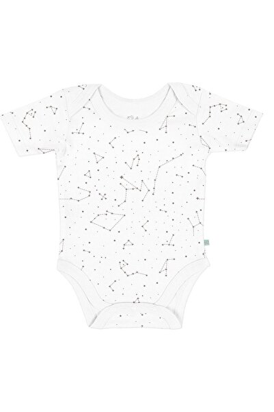 Casadora Baby جسم الطفل Space Planet - 100% قطن عضوي، كم قصير