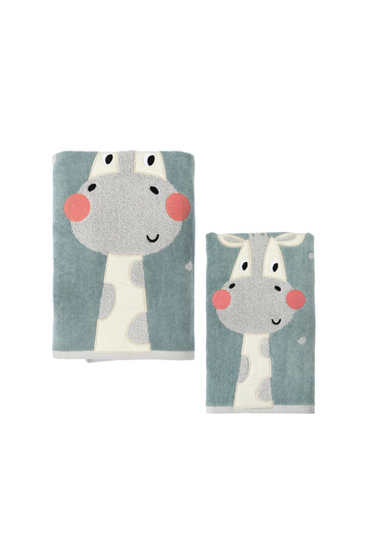 Casadora Home Fashion Σετ πετσετών από βαμβακερό βελουτέ με κεντητό σχέδιο κα...