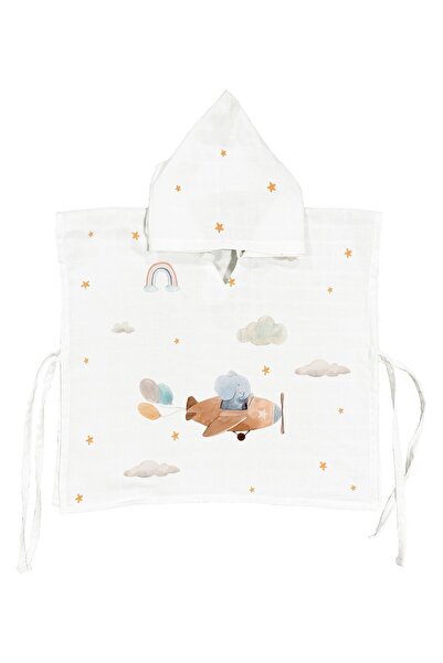 Casadora Baby هابي توني بونشو موسلين للأطفال مصنوع من القطن بنسبة 100% 5-6