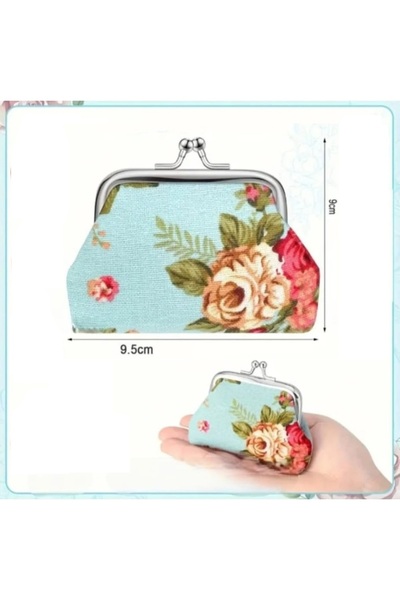 Yaratıcı sanatlar atölyesi Vintage Nostaljik Kadın Cüzdanı Retro Cüzdan Bozuk...
