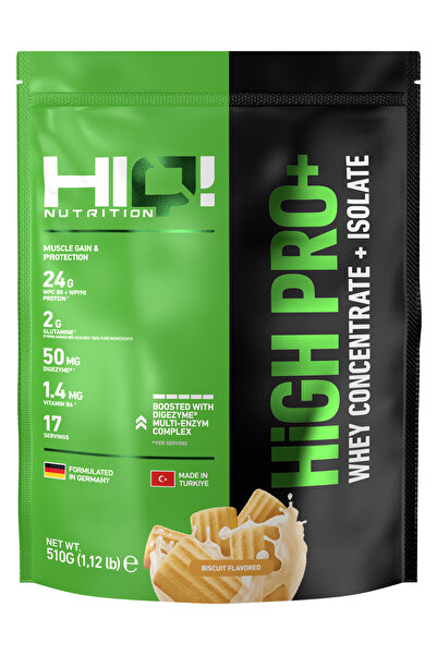 HIQ NUTRITION HIQ High Pro+ 510gr Bıscuıts Flavored