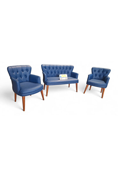 Aryans Home Mobilya Dekorasyon Ahşap Ayaklı Deri Ofis Koltuğu Ve Kanepeleri D...