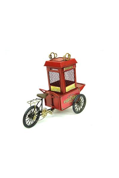 Skygo Dekoratif Metal Patlamış Mısır Arabası Biblo Ev Ofis Hediyelik