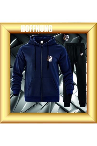HOFFNUNG Unisex Casual Tracksuit Set Bardak Hoffning Outdoor Full Zip