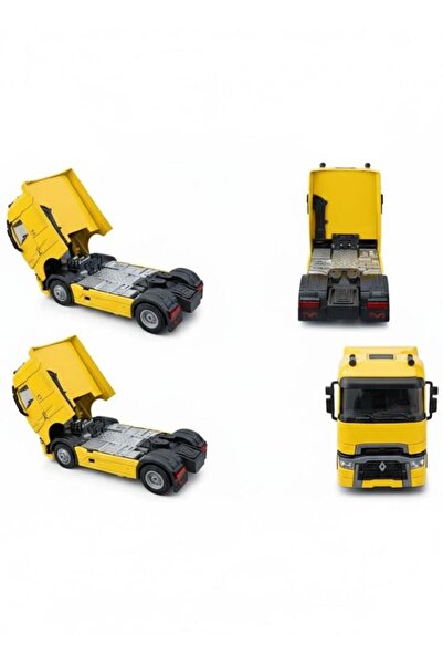 Tıfıl Toys Işıklı Sesli Pilli Metal Çek Bırak Renault Tır - Sarı