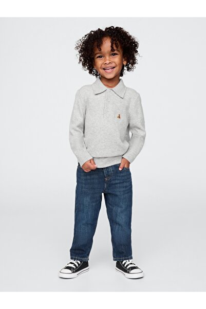 GAP Baby Erkek Bebek Koyu Mavi Pull-On Slim Jean Pantolon
