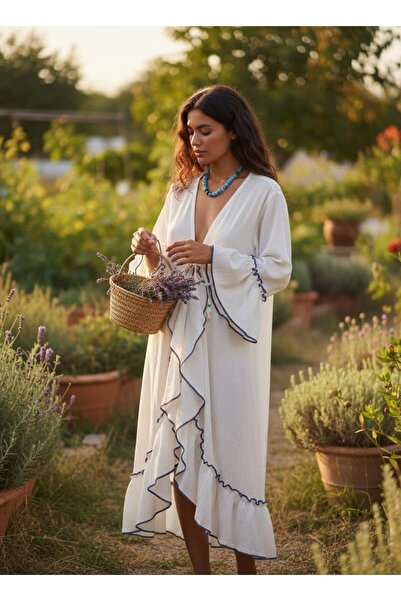 Asena Kaftan . Şile Cloth Kaftan . Boho Style Beach Kaftan