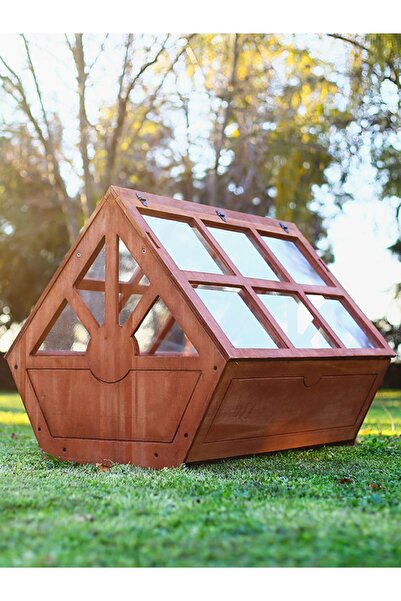 MANDU Ahşap tribox sera saksı (Büyük)