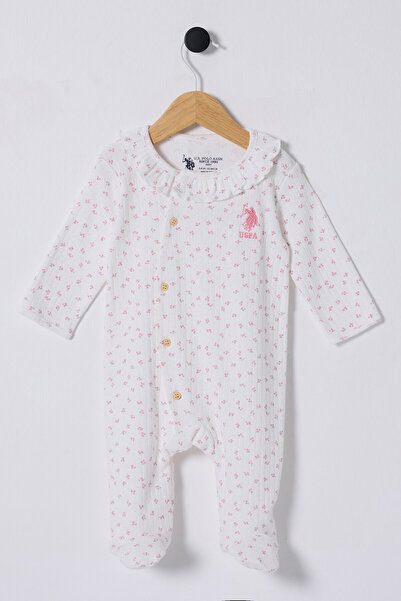 U.S. Polo Assn. U.S. Polo Assn Kız Bebek Pembe Tulum