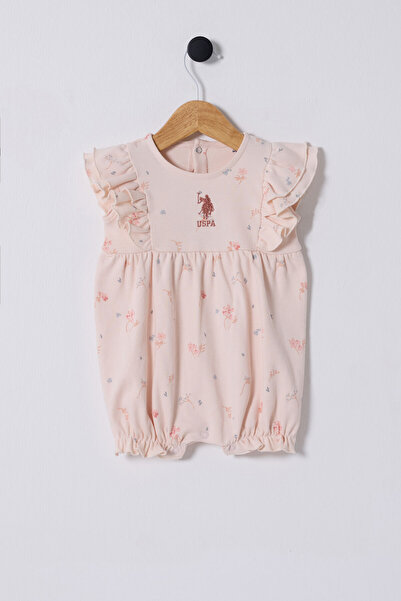 U.S. Polo Assn. U.S. Polo Assn. Baby Girl Pink Jumpsuit