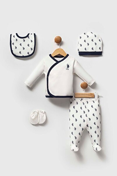 U.S. Polo Assn. Комплект от 5 части за новородено „Завръщане у дома“