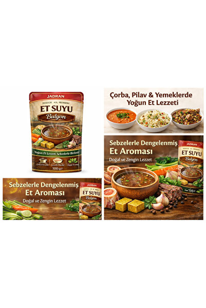 GEVGELIA JADRAN SEBZELİ ET SUYU BULYON (DOĞAL MSG İÇERMEYEN FORMÜL ) 100 G