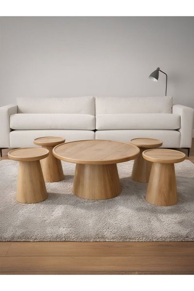 DEC22 Modern color serving table set