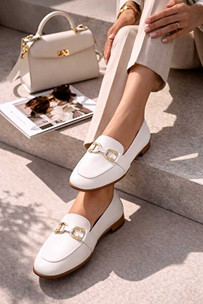 Slipcat Ženske cipele sa dvostrukim okom Sa detaljem kopče Baletanke Lagan ud...