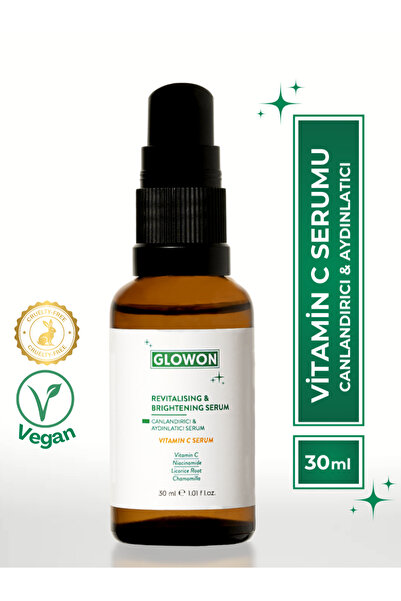 GLOWON Vegan Canlandırıcı ve Aydınlatıcı C Vitamini Serumu 30 ml