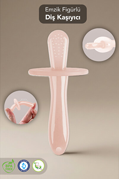 Meleni Baby Bebek Silikon Diş Kaşıyıcı Emzik - Bebek Diş Kaşıma Emziği Siliko...