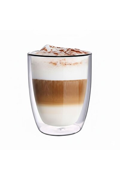 Leggno Vetro Çift Cidarlı Latte Bardağı 2'li 300 ml
