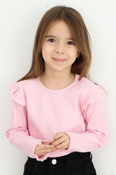 Breeze Bluza za devojčice od 2-6 godina - Dugi rukavi, detalji na ramenima sa...