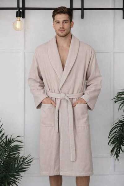 Lavin رداء حمام كبير من القطن للبالغين