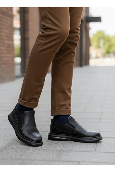 MARCOMEN Erkek Deri Casual Klasik Ayakkabı - Düz Ortopedik Taban - 152-17170
