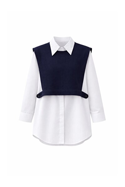 Touché Privé Knitted Sweater Poplin Shirt