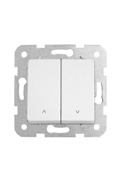 VİKO Beyaz Linnera Panjur Anahtarı