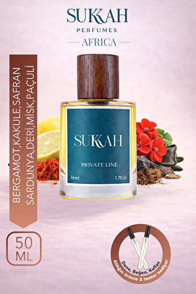 SUKKAH Memo African Erkek Parfüm EDP 50 ml – Bergamot, Kakule, Safran, Deri, ...