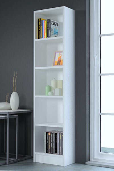 MOBİLİQUE Lila Beyaz Kitaplık