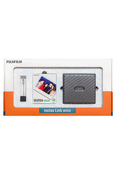 Fujifilm Instax Link Wide Gri Akıllı Telefon Yazıcısı Bundle Box