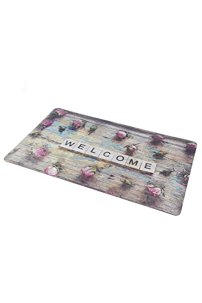 Binbirreyon Χαλάκι πόρτας Bubble 42,5x70cm Πολύχρωμη οδοντωτή βάση Ke009