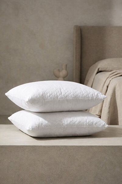 KADINCA 1000 GR Lazer Kapitoneli Silikon Elyaf Dolgulu İkili Yastık Antialerj...