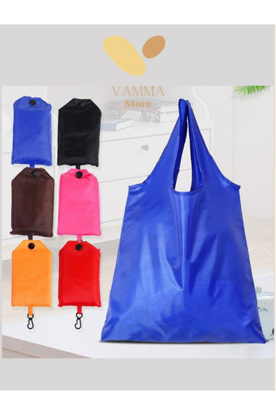 Genel Markalar Katlanabilir Bez Alışveriş Çantası Polyester Yıkanabilir Omuz ...