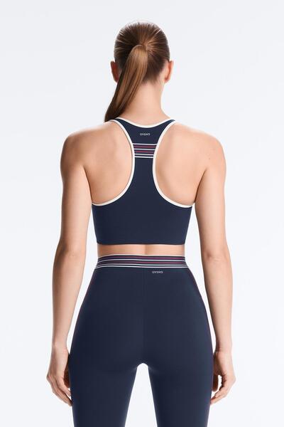 Oysho Compressive medium support sports bra with rubber cups