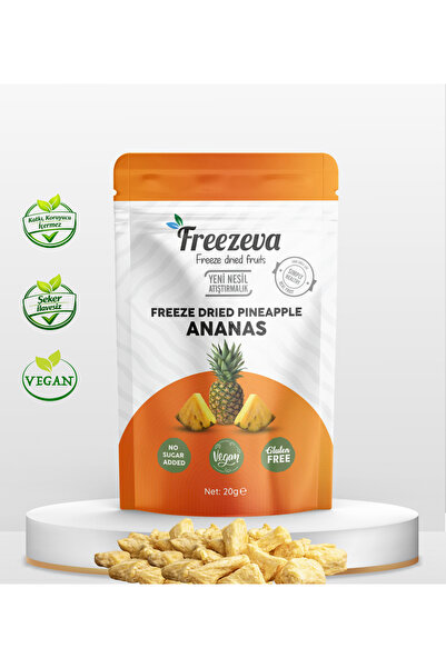 Freezeva Dondurularak Kurutulmuş Ananas 20 gr – Freeze Dried Ananas - Ananas ...