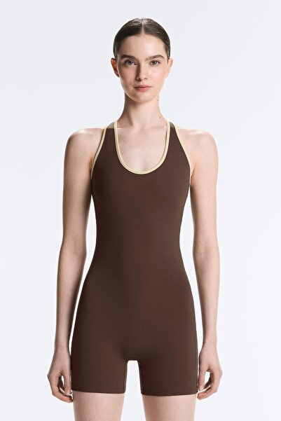 Oysho Comfortlux Piping kısa tulum