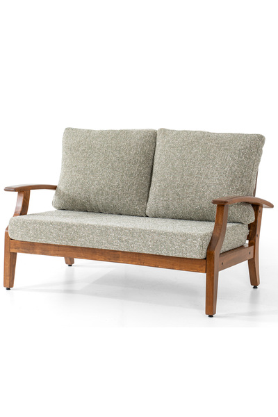 YASÜ Balkon Bahçe Teras Uzanma Koltuğu Ahşap Ikili Berjer Koltuk Kanepe Sanda...