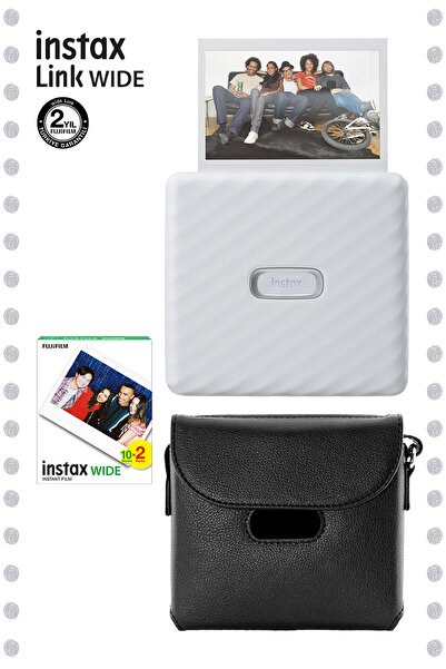 Fujifilm Instax Wide Link Beyaz Akıllı Yazıcı ve Çantalı Hediye Seti 4