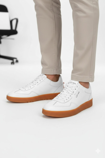 Lufian 111230255 Oscar Sneaker Чоловічі шкіряні черевики БІЛІ