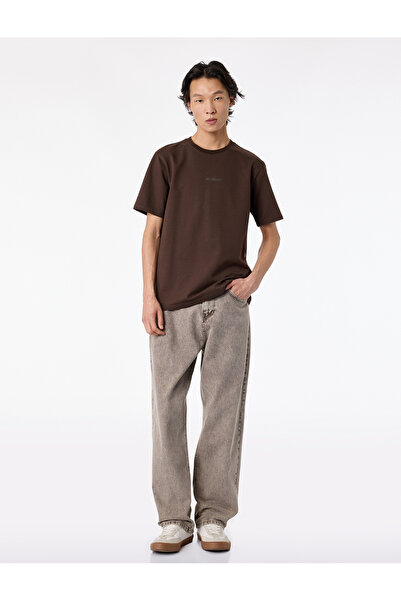 Koton Μπλουζάκι με κοντό μανίκι από βαμβακερό ύφασμα με στάμπα, σε κανονική ε...