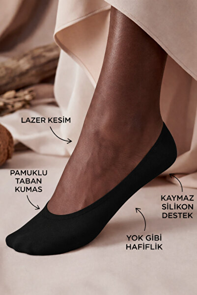 Katia&Bony Șosete de balerină invizibile de damă negre