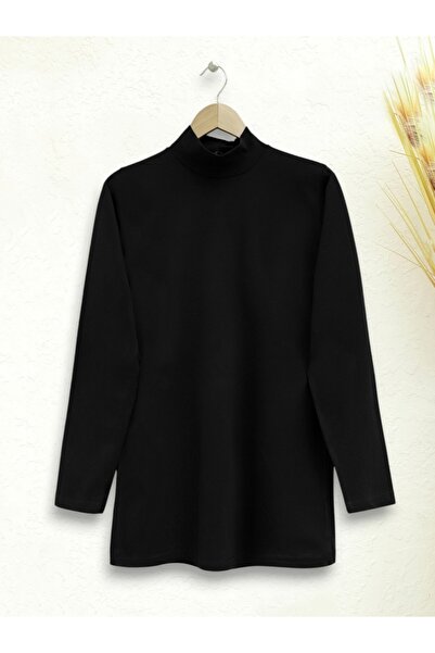 HİJABAYA Bluză cu mânecă lungă pe jumătate de gât
