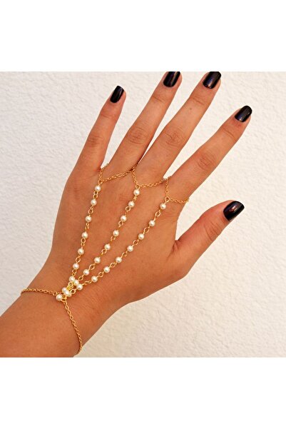 MODAMAYS Women's Shahmeran with Pearl and Chain to Complete Your Elegance