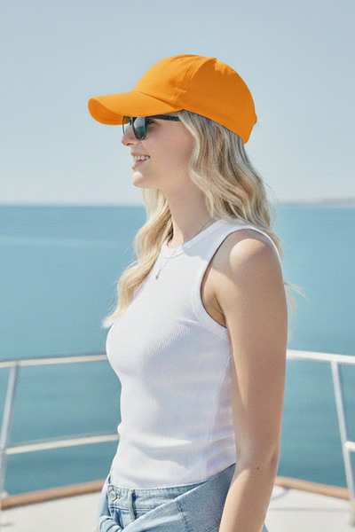 Ritagarcia Pălărie de bază sport unisex portocaliu - reglabilă