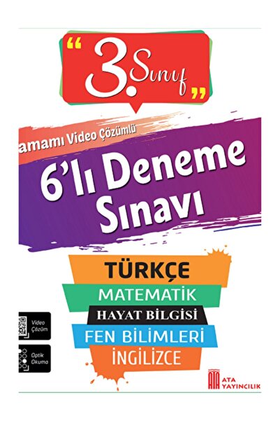 Ata Yayıncılık 3. Sınıf 6'lı Poşet Deneme Sınavı