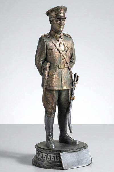AF SANART Atatürk Üniformalı Dekoratif biblo Heykel
