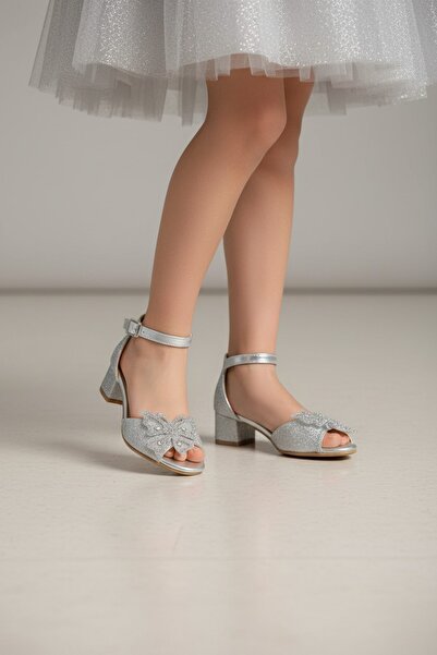 PATİK BEBE ДЕТСКИ ВЕЧЕРНИ ОБУВКИ С ТОК С ПЕПЕРУДА И БЛЕСТЯЩИ МОМИЧЕТА