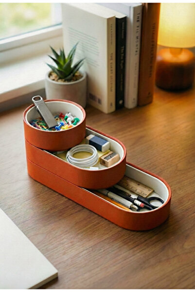 Puffin Design منظم أقلام ترايد مودولار (لون تيراكوتا)