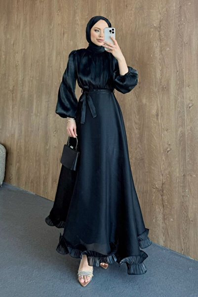 Şulemoda Giyim Çimen Abiye Siyah