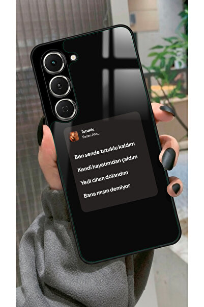 TECNO Spark 40 Pro Uyumlu Sezen Aksu Şarkı Sözü Tasarımlı Glossy Premium Kılıf